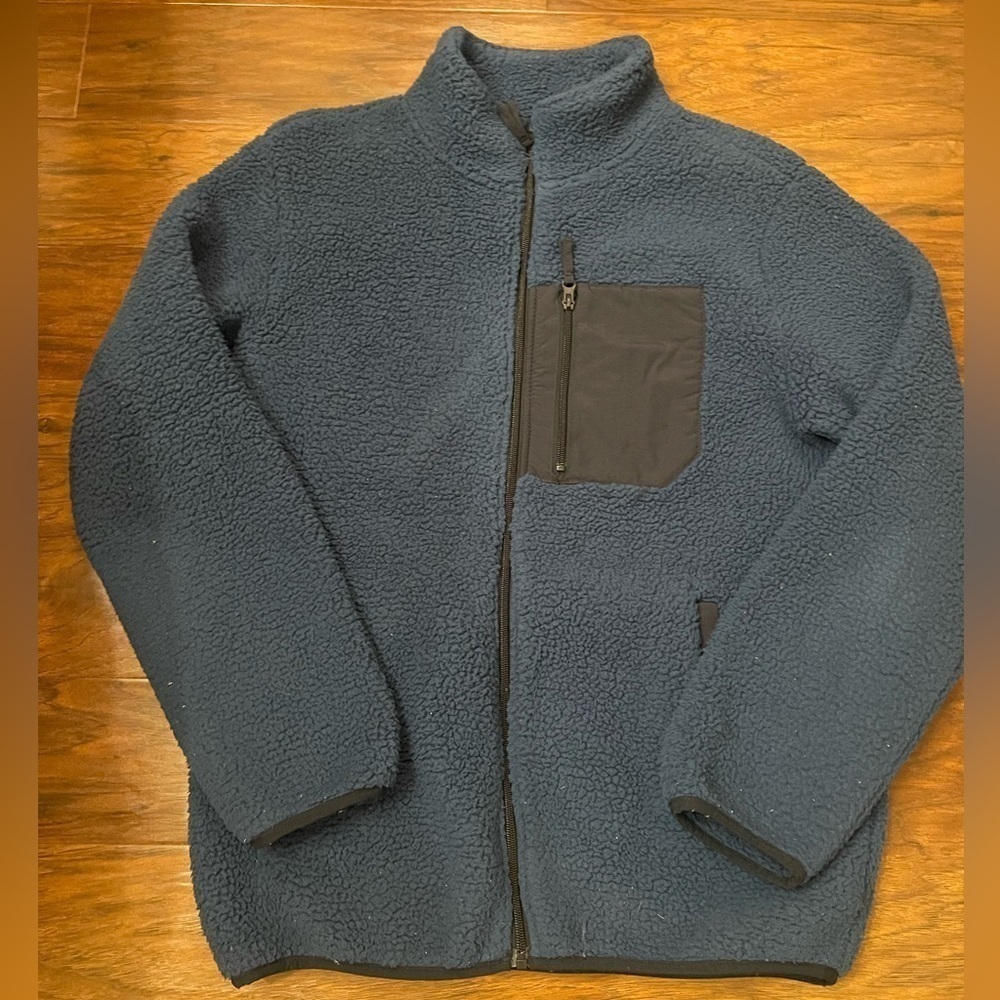 Goodfellow Sherpa Zip Up Jacket Size M
